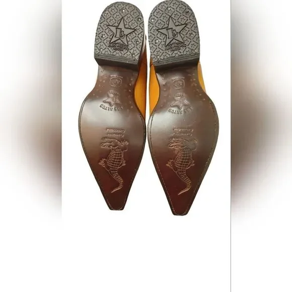 MEN'S LOS ALTOS 3X TOE BOOT. CAIMAN WITH DEER PRINT SIZE 8EE. 19528201.
